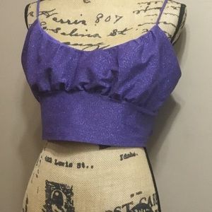 Sparkly cropped tankby wild fable